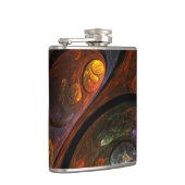 Vloeiende verbinding Abstracte kunst Heupfles (Rechts)