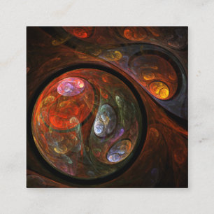 Vloeiende verbinding Abstracte kunst Informatiekaartje