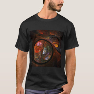 Vloeiende verbinding Abstracte kunst T-shirt