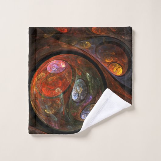Vloeiende verbinding Abstracte kunst Washandje (Wasdoekje)