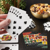 Vloeiende virtuele video-bruiloft in middenvorm pokerkaarten (Insitu)