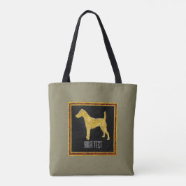 Vloeiende voedingsbodem Goud Uw kleur Tote Bag