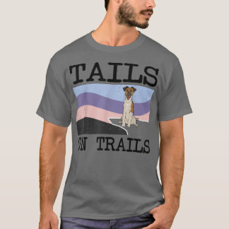 Vloeiende voetgangers op trails Funny Dog Hikin T-shirt