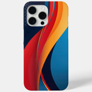 Vloeiende vormen en stippen iPhone 15 pro max hoesje