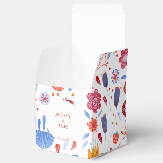 Vloeiende Waterverf weduwschap Bedankdoosjes (Geopend)