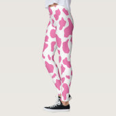 Vloeienstaafdruk Cute Strawberry Cow pet print Leggings (Links)