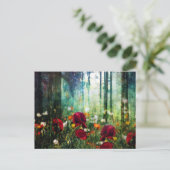  Vloeienweide in het bos van Fantasy Briefkaart (Staand voorkant)