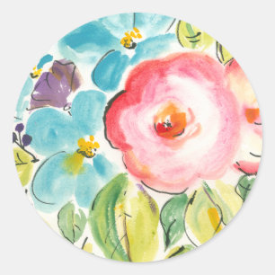 Vloeiingsverplaatsing II Ronde Sticker