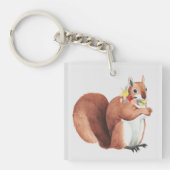 Vloeizoenkruin Forester Squirrel Sleutelhanger (Voorkant)