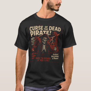 Vloek van de dode piraat film Poster Halloween T-shirt