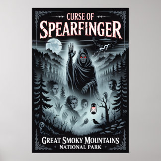 Vloek van Spearfinger Heeft de Rookachtige Bergen Poster