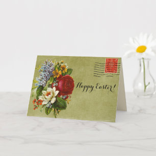 Vloer Bouquet Green Mail met Rode Stempel Kaart