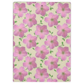 Vloer de roze van het patroonpatroon van de botani klembord (Achterkant)