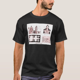 Vloer- en kruisplan van het Sint-Bartholomeus kloo T-shirt