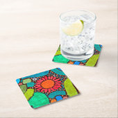 Vloer in de Valley, Klee Vierkante Kartonnen Onderzetter (Insitu)