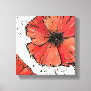 Vloer op een Witte Achtergrond Canvas Afdruk