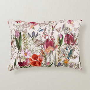 Vloer  patroon met bijbehorende planten. Vinta Accent Kussen