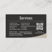 Vloer QR-code professioneel Visitekaartje (Achterkant)