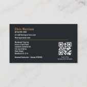 Vloer-QR-code professionele diensten Visitekaartje (Achterkant)