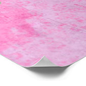 Vloer Unicorn op roze kunstafdrukken Poster (Hoek)