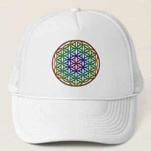 Vloer van het symbool voor de heilige geometrie (r trucker pet