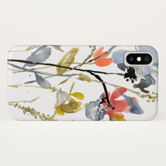 Vloerbedekking - Waterverf bloemen en gedichten Case-Mate iPhone Case (Achterkant (horizontaal))