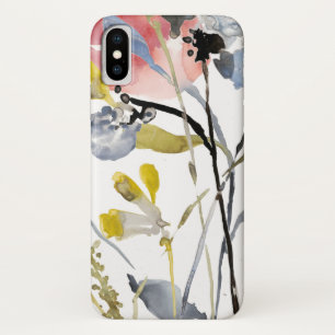 Vloerbedekking - Waterverf Pastel Flowers iPhone X Hoesje