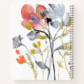 Vloerbedekking - Waterverf Pastel Flowers Notitieboek (Achterkant)