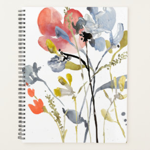 Vloerbedekking - Waterverf Pastel Flowers Planner