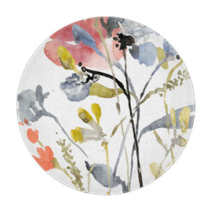 Vloerbedekking - Waterverf Pastel Flowers Snijplank