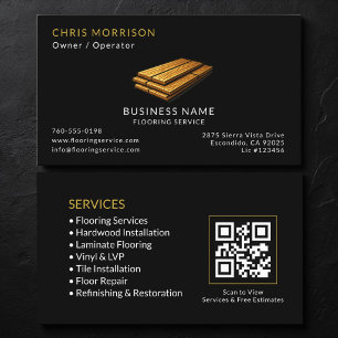 Vloerbedienings QR-code Visitekaartje