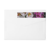 Vloerbeugels Witte roze en Paarse vlinder (Achterkant)