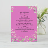 Vloerbruiloft Kaart (Staand voorkant)