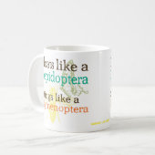 Vloeren als een lepidoptera koffiemok (Voorkant links)