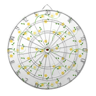 Vloeren en bloemen dartbord