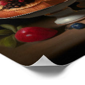 Vloeren en cupcakes stille kunst poster (Hoek)