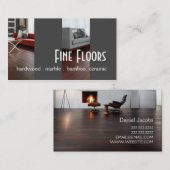 Vloeren van Hardwood Marble Construction Visitekaartje (Voorkant / Achterkant)