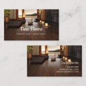 Vloeren van Hardwood Marble Construction Visitekaartje (Voorkant / Achterkant)