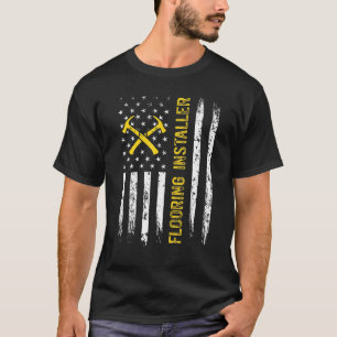 Vloerinstallateur Aannemer Vloerinstallatie T-shirt