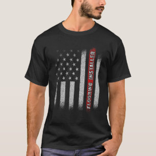 Vloerinstallatie van de drijvende-kommer van de in t-shirt