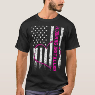 Vloerinstallatie van de drijvende-kommer van de in t-shirt