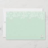 Vloerkanopy fotouitnodiging kaart (Achterkant)