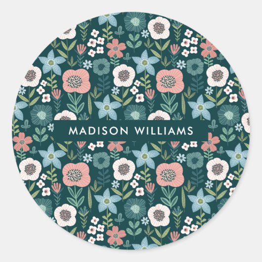 Vloerklassieke ronde sticker (Voorkant)