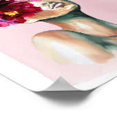 Vloerkopdruk Poster (Hoek)