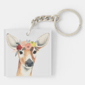 Vloerkroonforestster Deer Sleutelhanger (Achterkant)