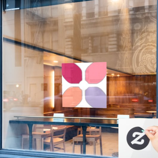 Vloerkruis Raamsticker (Cafe Raam)