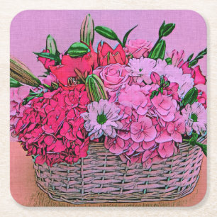 Vloermand Vierkante Kartonnen Onderzetter