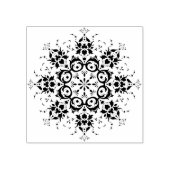 Vloermolen, silhouette, kunststempel 	rubberstempel (Afrduk)