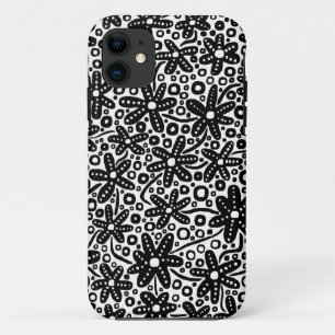Vloerontwerp - Zwart op White.pdf iPhone 11 Hoesje