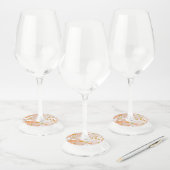 Vloerpapier 8 wijnglaslabel (Set)